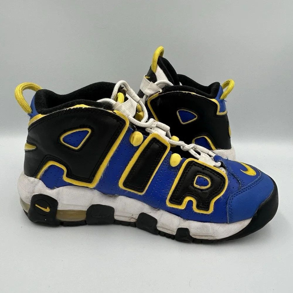 Nike AIR More Uptempo Peace, Love, Basketball‎ Shoes Sneakers Vintage 5Y